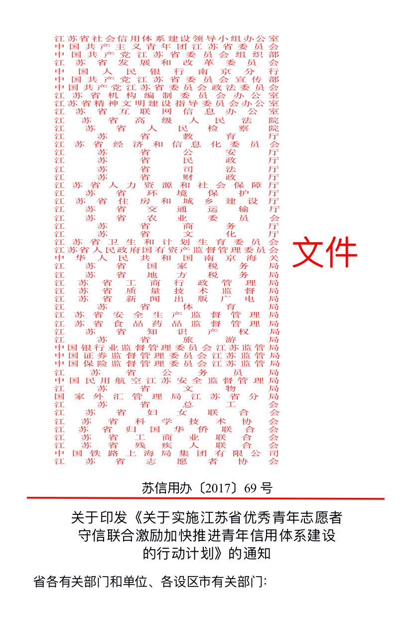 【信用建设】《关于实施优秀青年志愿者守信联合激励加快推进青年信用体系建设的行动计划》发布三周年记