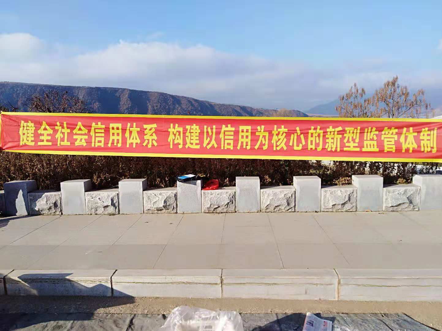临江市苇沙河镇开展社会信用体系建设接力宣传活动